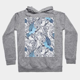 Flight of Fancy - navy, blue, grey Hoodie